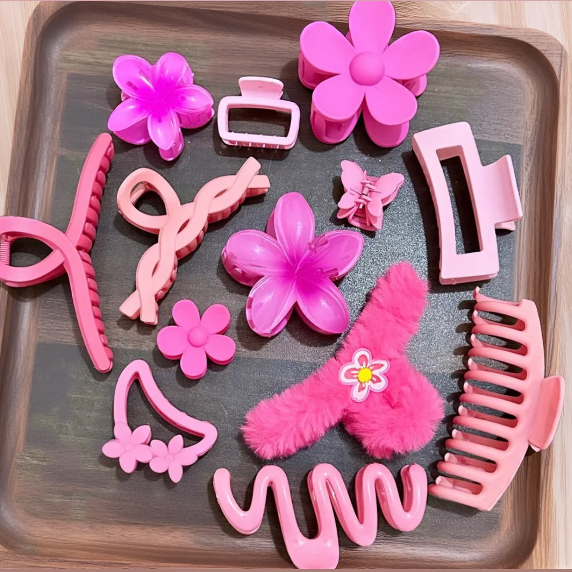 10pcs Pink Claw Clips Bundle - Image 3