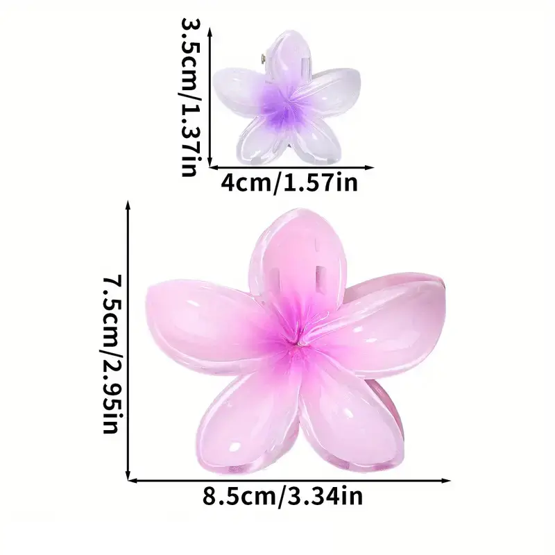 12pcs Flower Claw Clips Set - Image 4