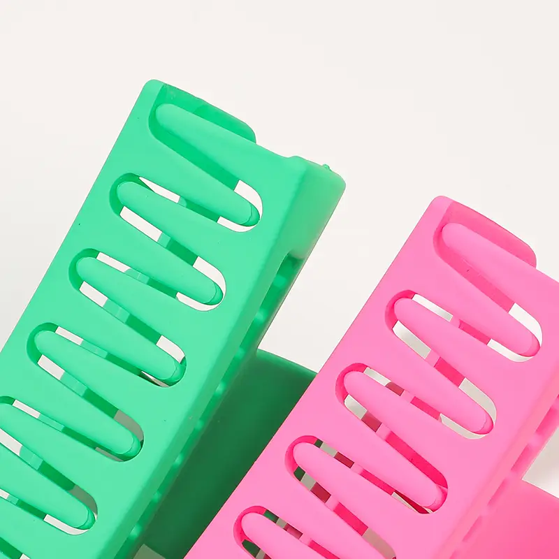 3pcs Candy Color Matt Rectangle Clip - Image 2