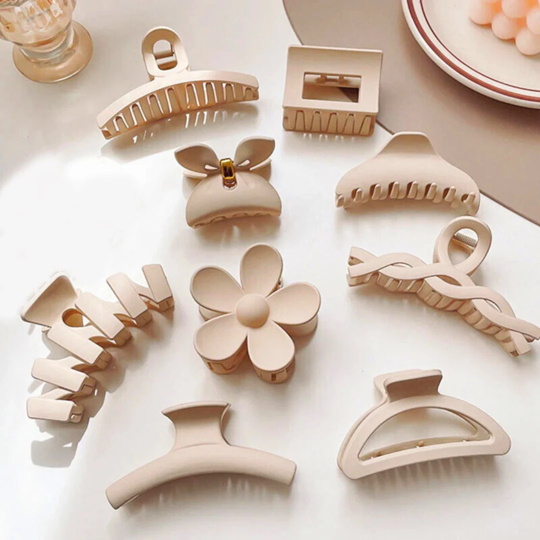 4/8pcs Caramel Hair Clips Bundle - Image 2