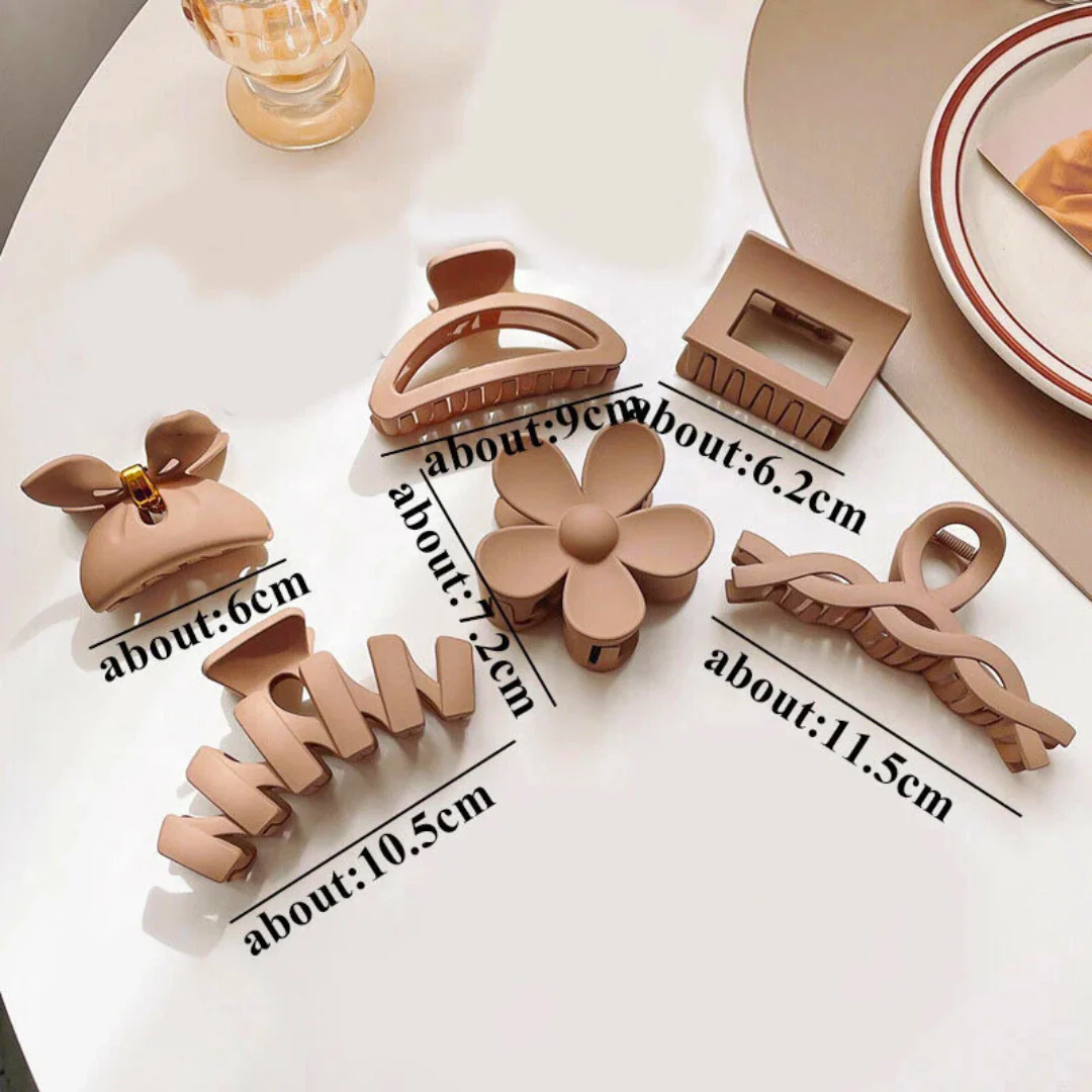 4/8pcs Caramel Hair Clips Bundle - Image 3