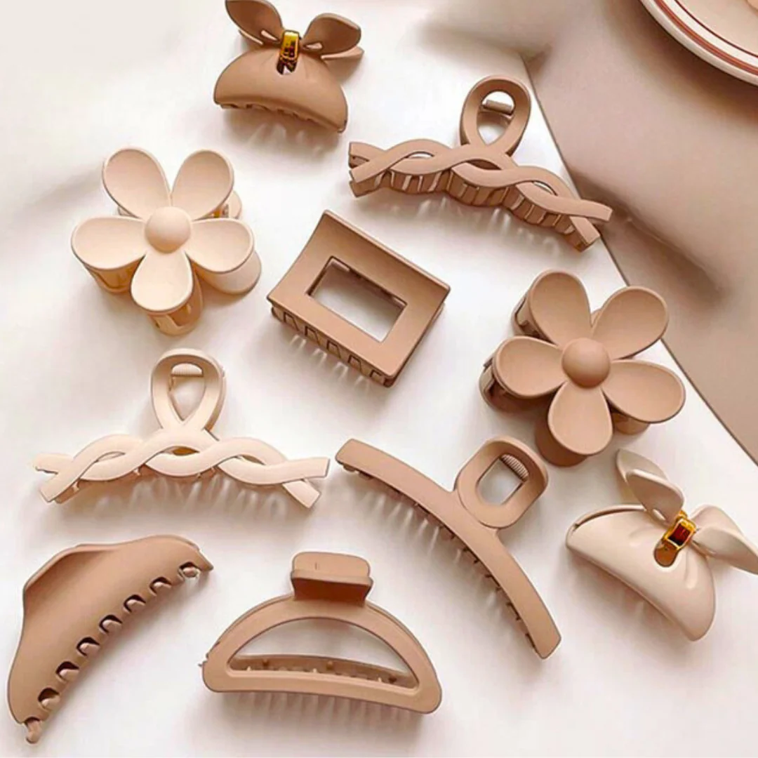 4/8pcs Caramel Hair Clips Bundle - Image 4