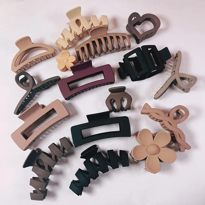 12/6pcs Everyday Neutral Hair Clip Pack - Image 3