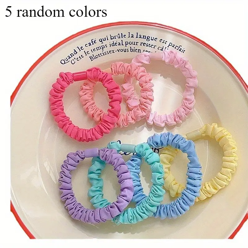 6pcs Candy Color Skinny Hair Ties - Image 3
