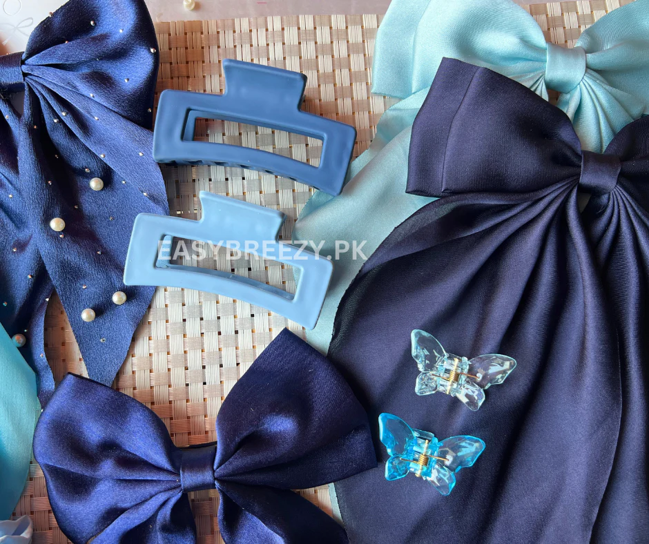 12pcs Blue Hair Accessories Bundle - Image 2