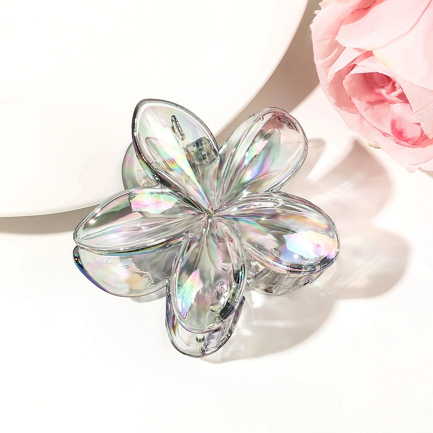 Crystal flower claw clips - Image 4