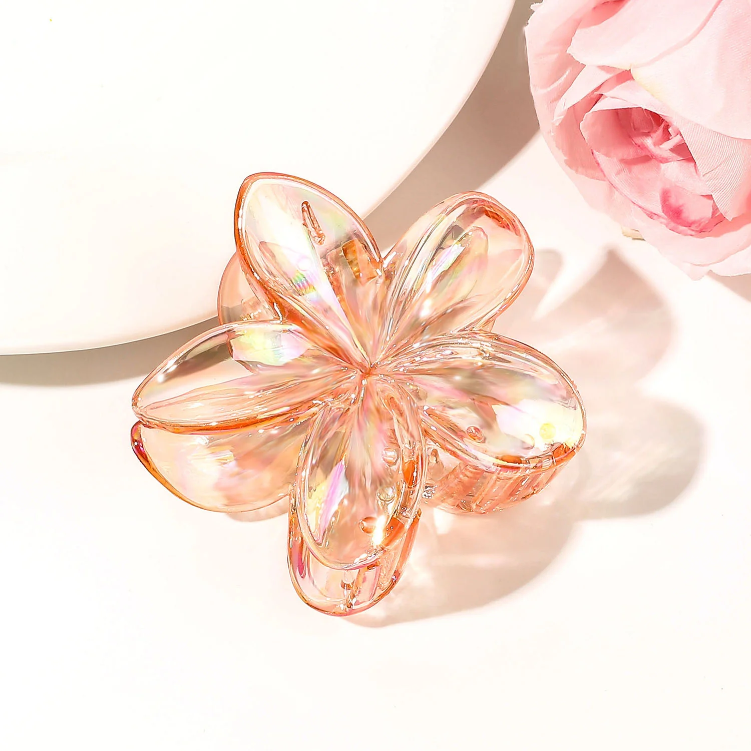 Crystal flower claw clips - Image 5