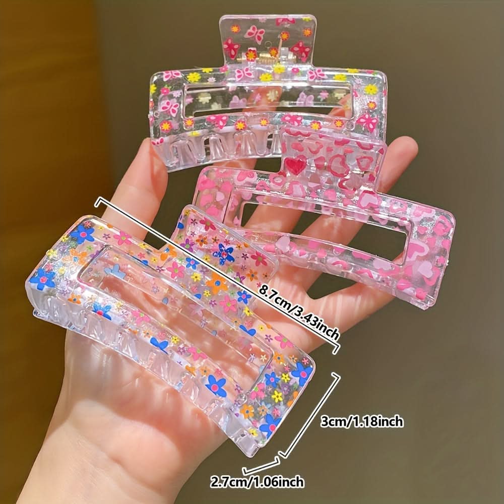 Dreamy Transparent Rectangular Claw - Image 2