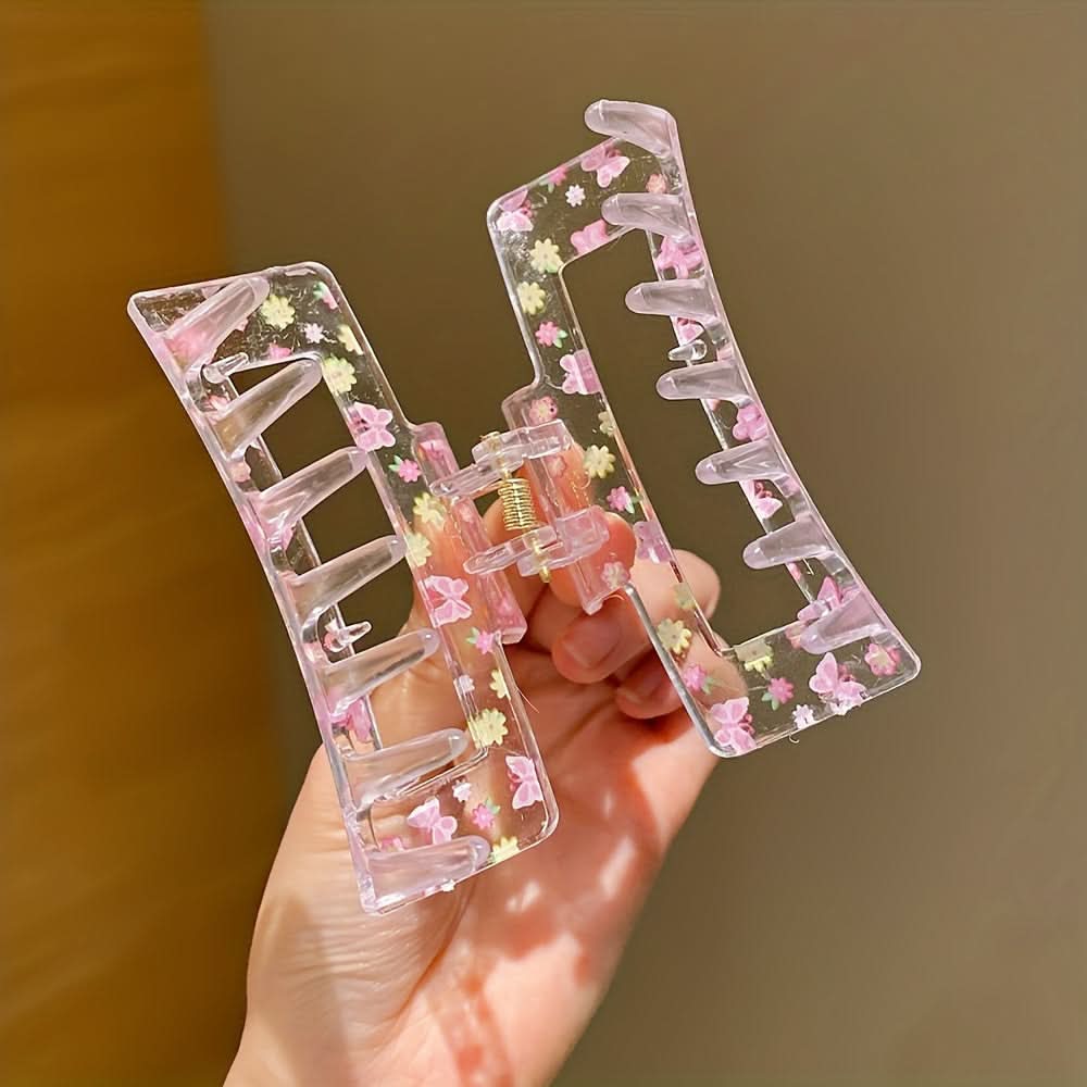 Dreamy Transparent Rectangular Claw - Image 4