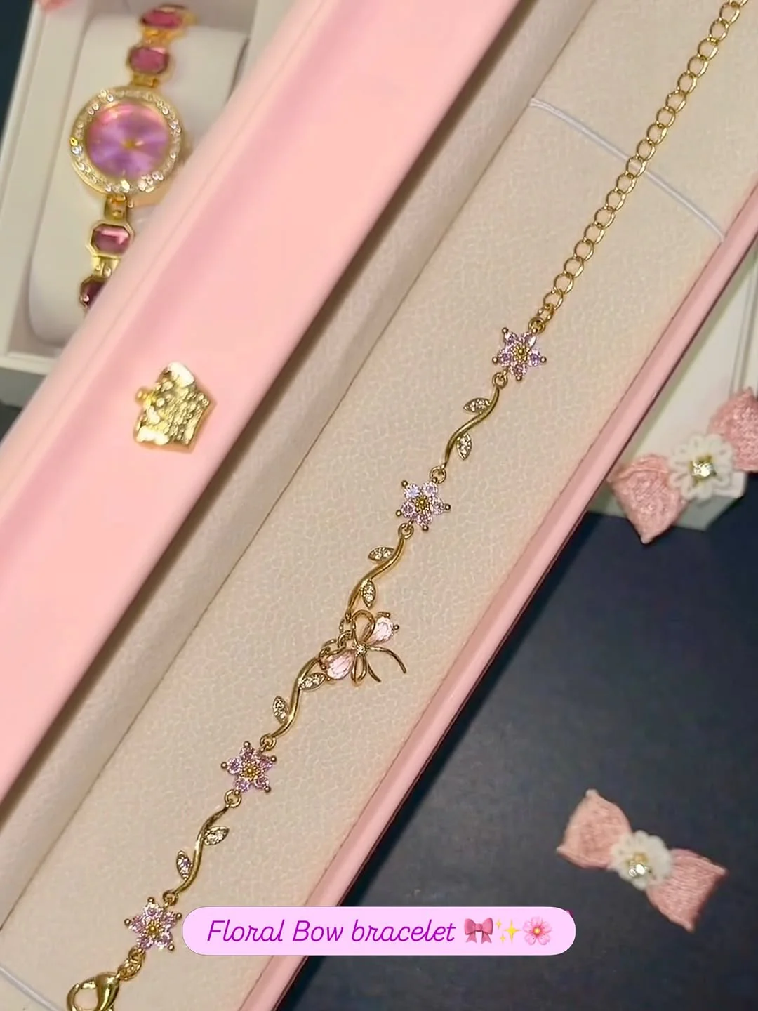 Floral Bow Bracelet with CardBox - Image 3
