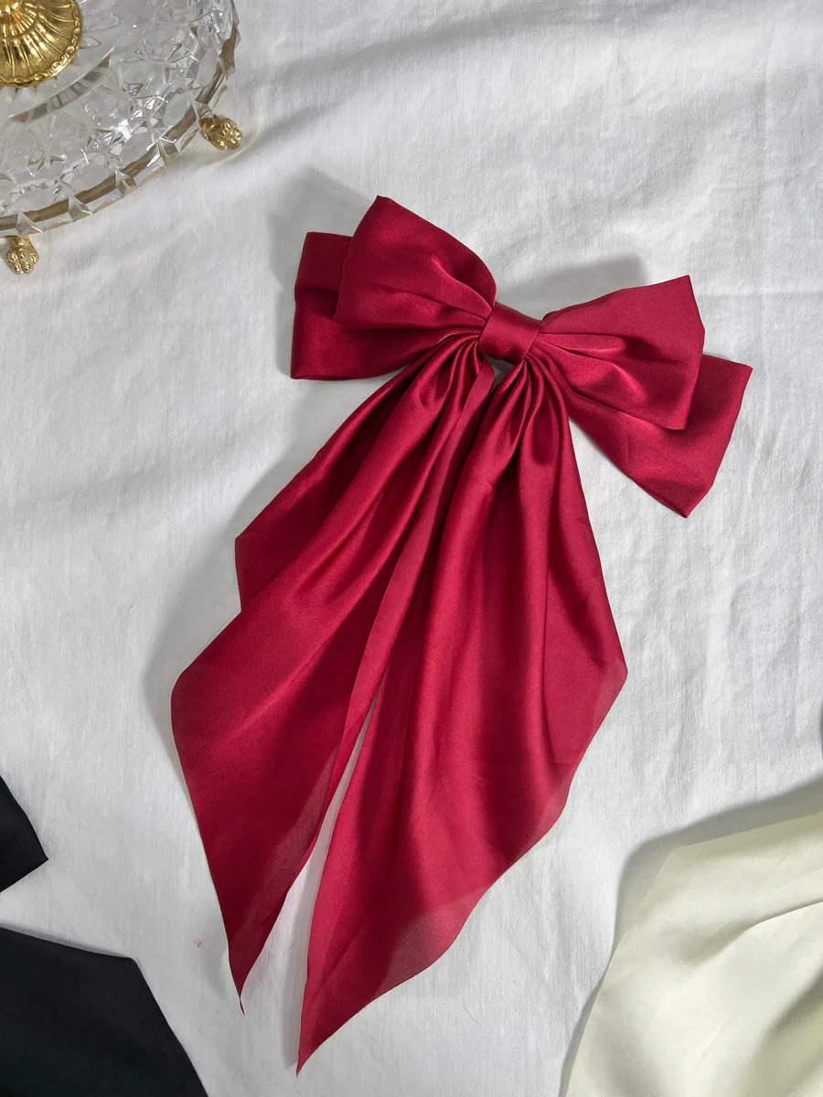 Large Bow Hair Clips (SET OF THREE) - Image 3