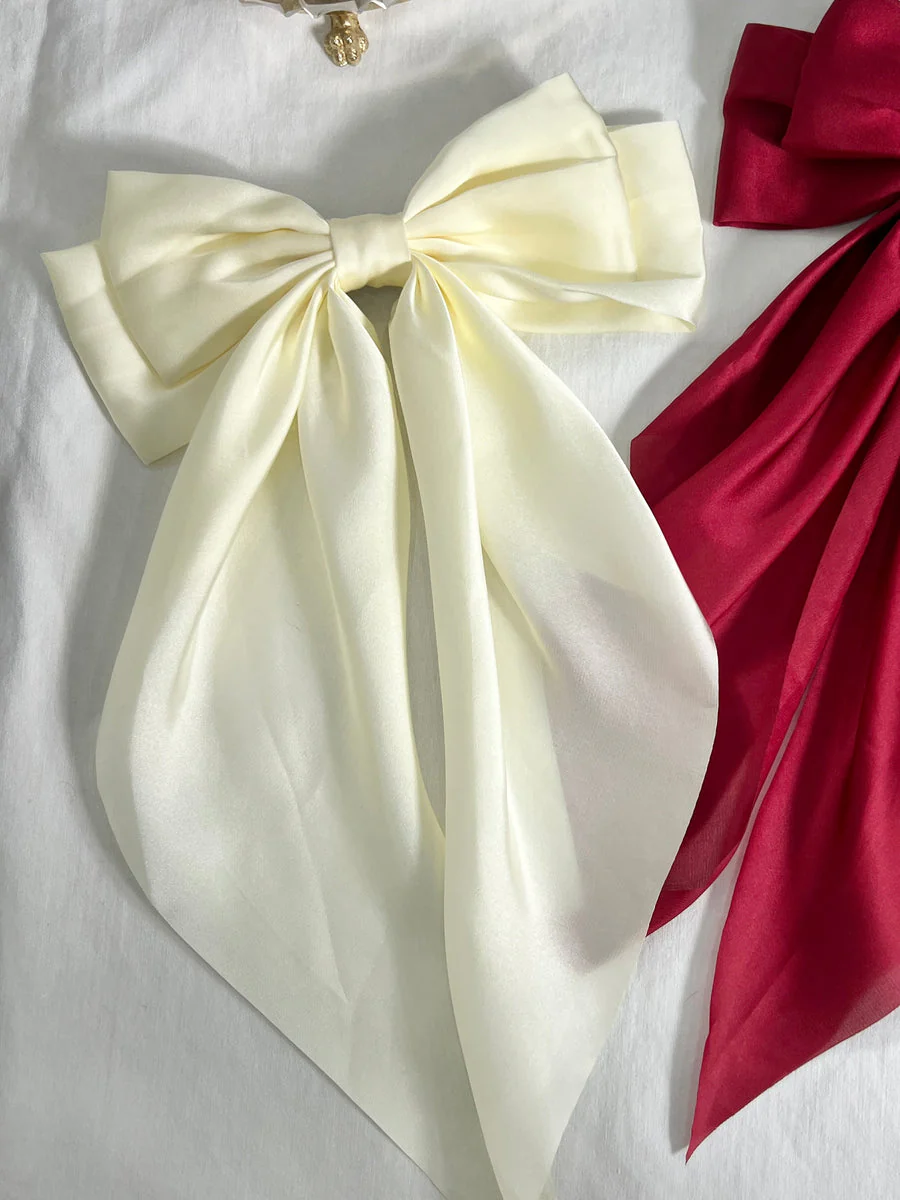 Large Bow Hair Clips (SET OF THREE) - Image 4