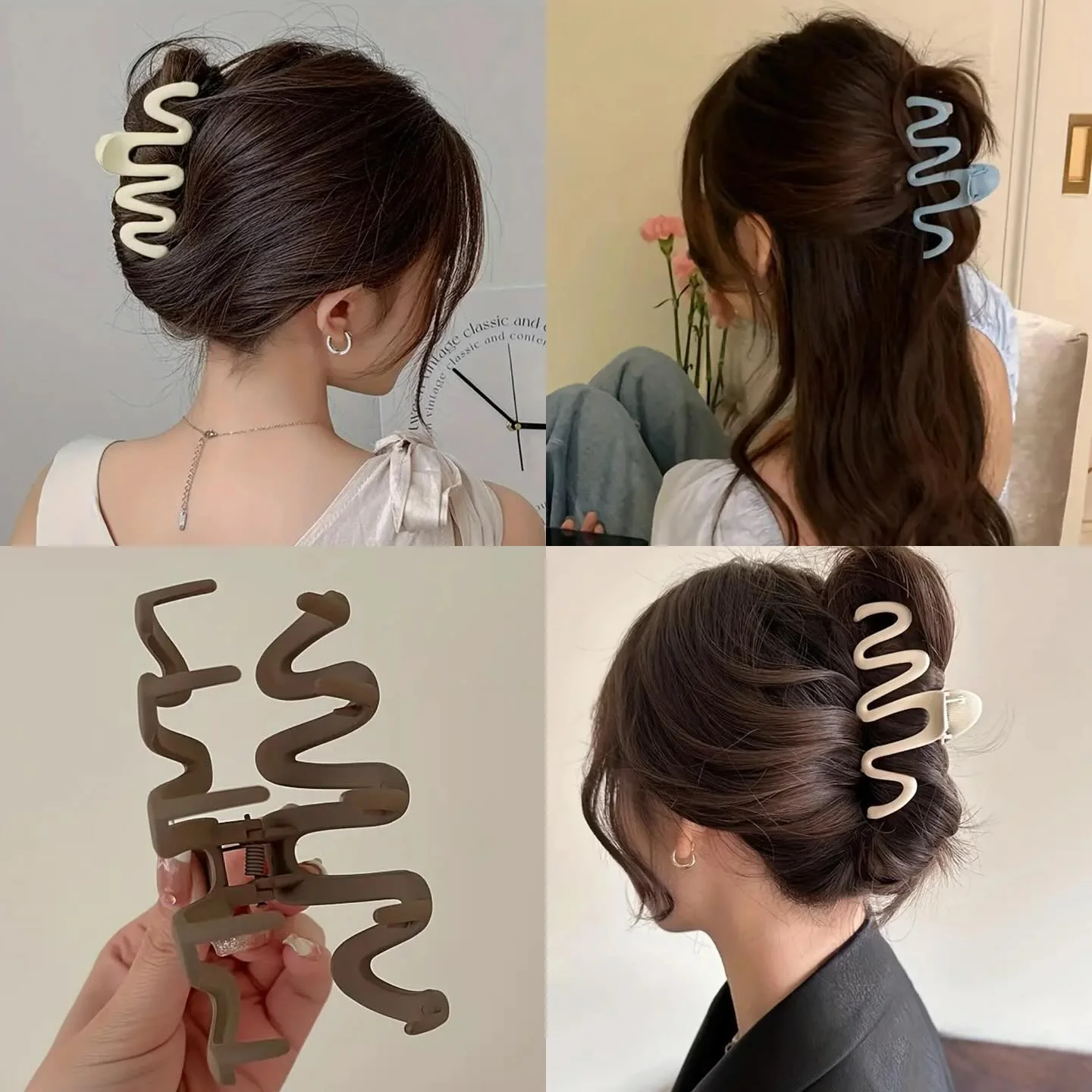 Large Wavy Claw Clip - Image 4