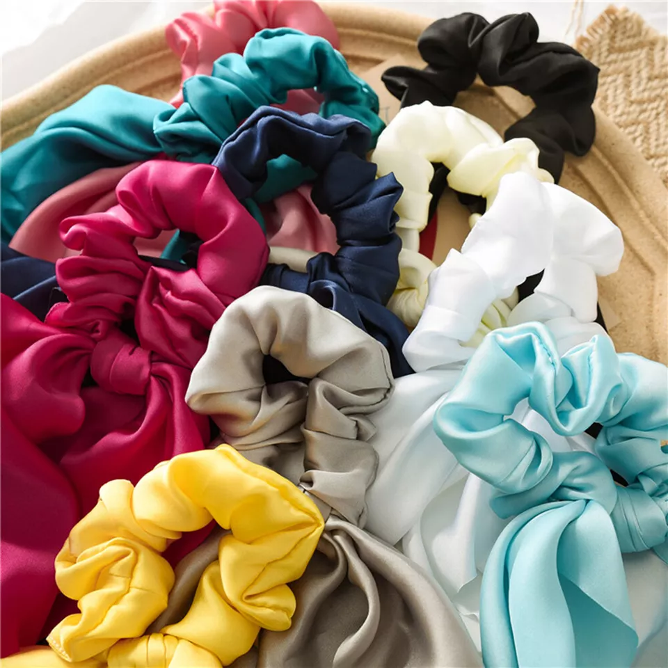 Silk Scarf Scrunchies - Image 3
