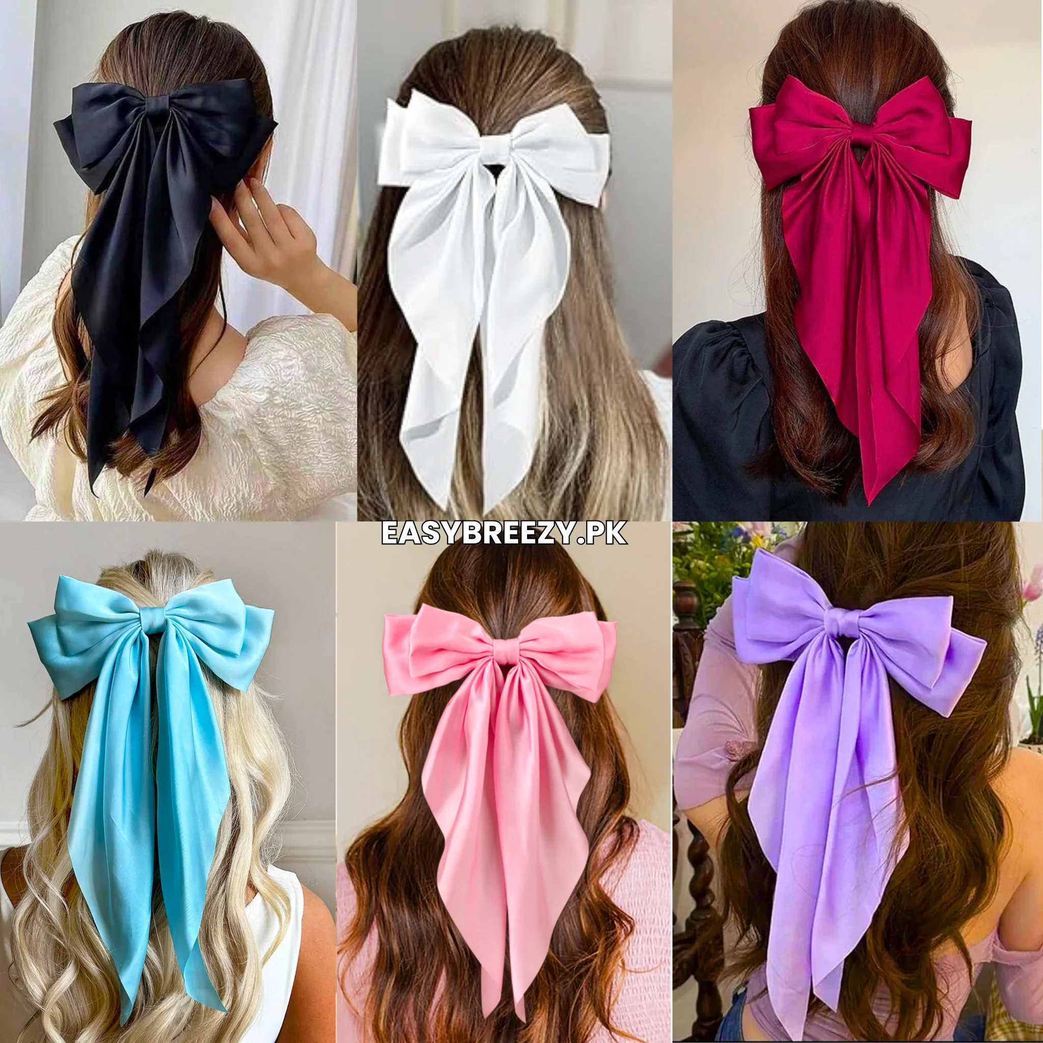 Long Tail Hair Bow Clip