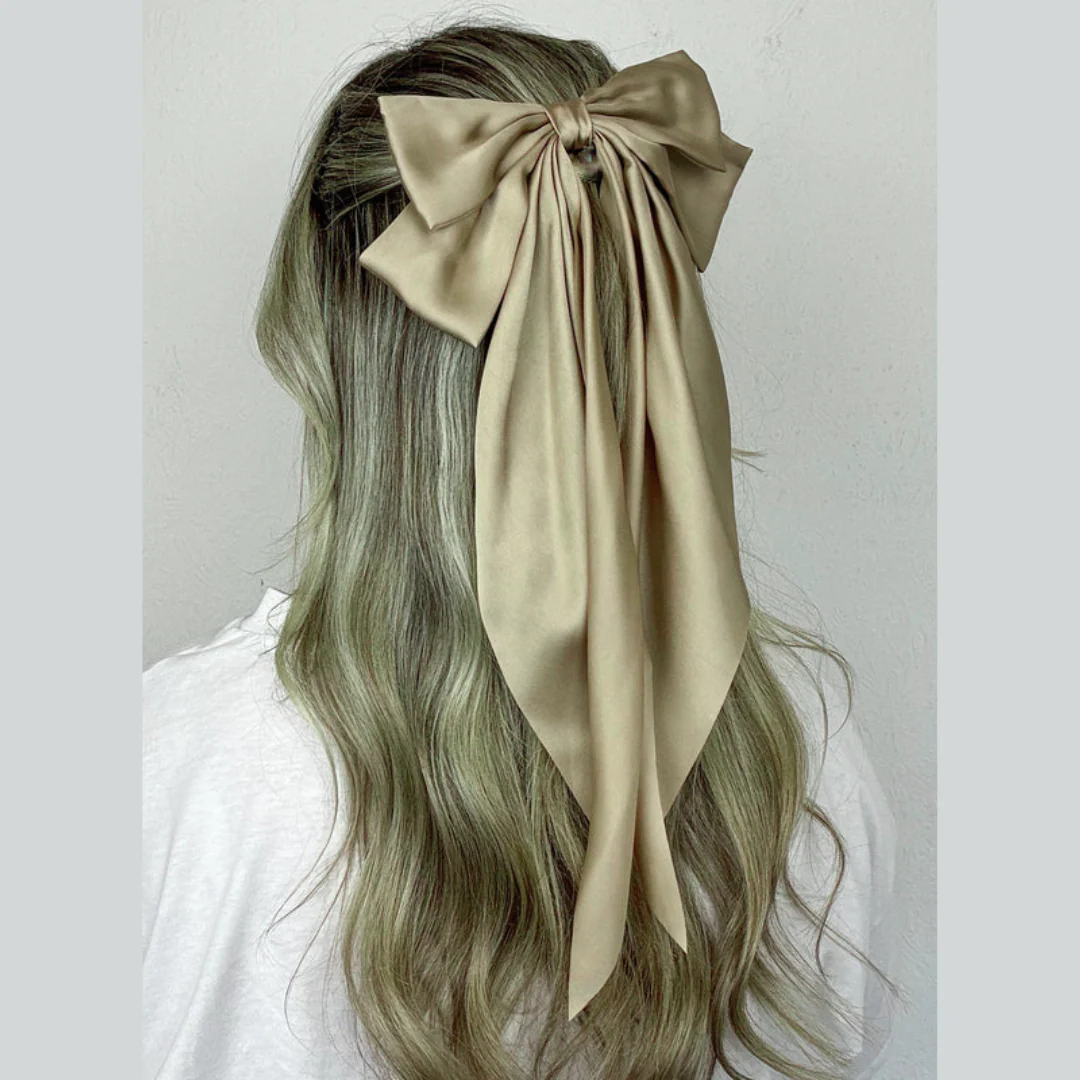 Long Tail Hair Bow Clip - Image 6
