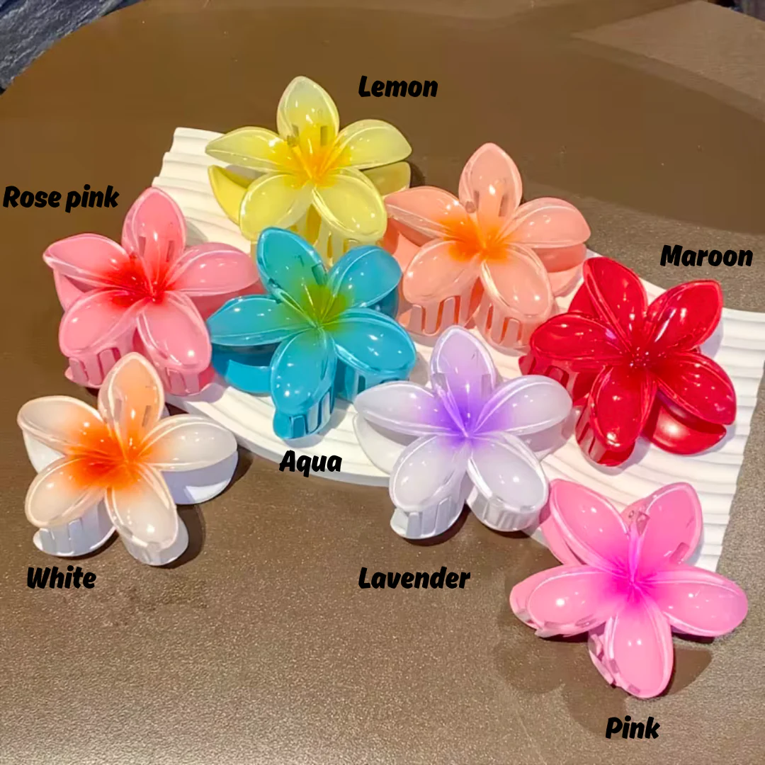 Medium Lotus Flower Claw Clip - Image 3