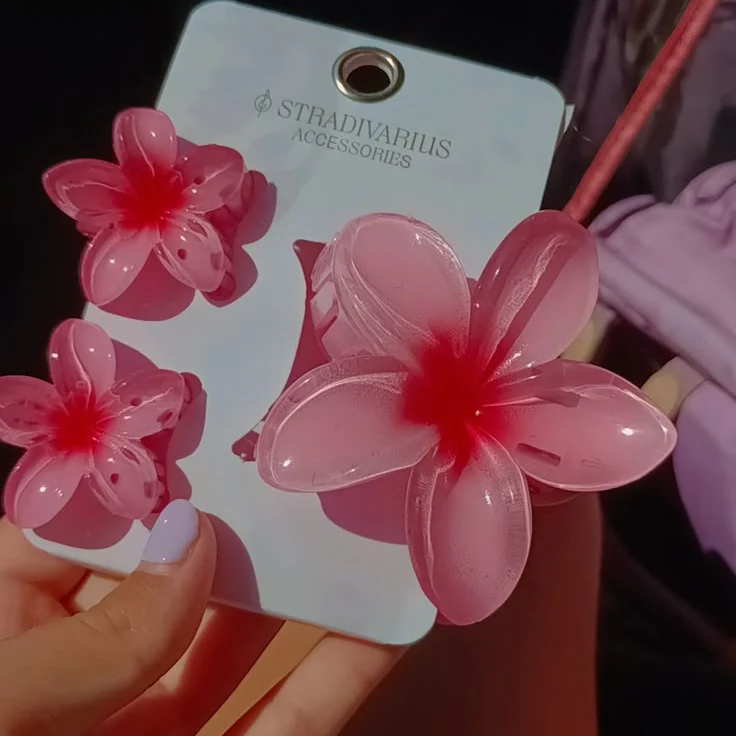 Mini and Large Flower Claw Clips Set - Image 7