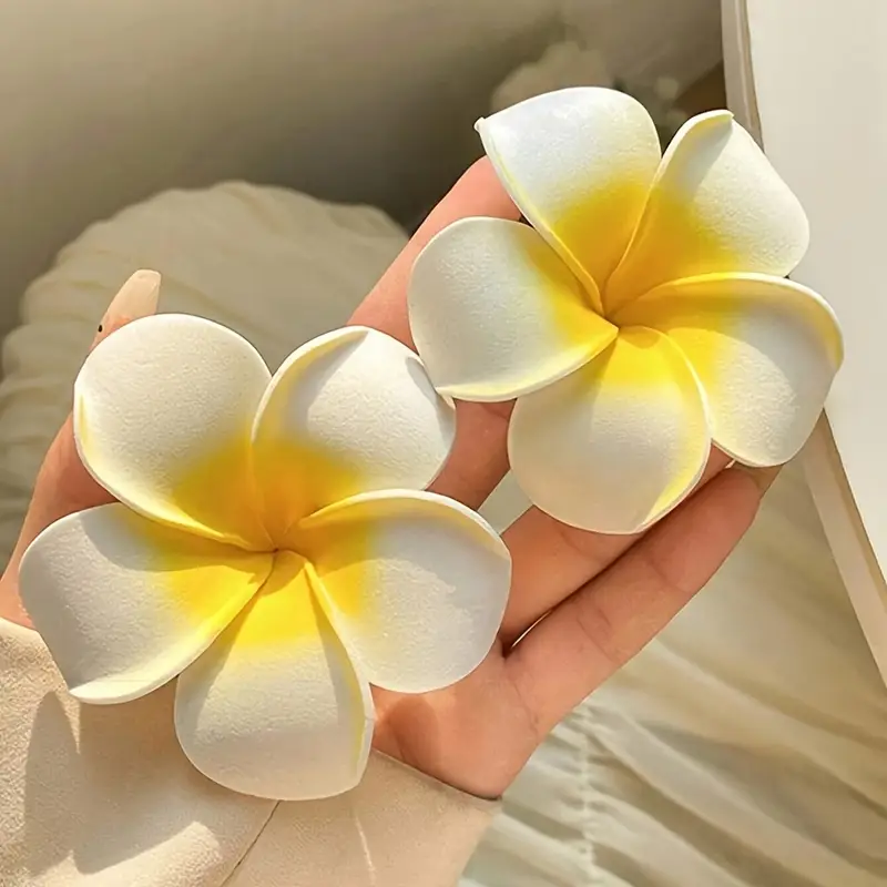 Plumeria Flower Hair Pin (PAIR) - Image 2