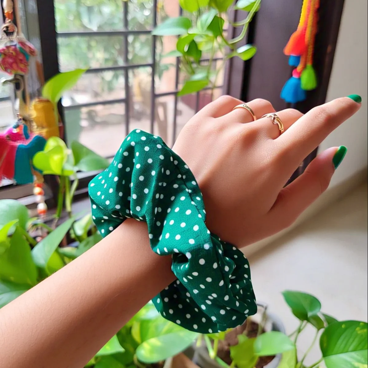 Polka Dot Scrunchie - Image 4