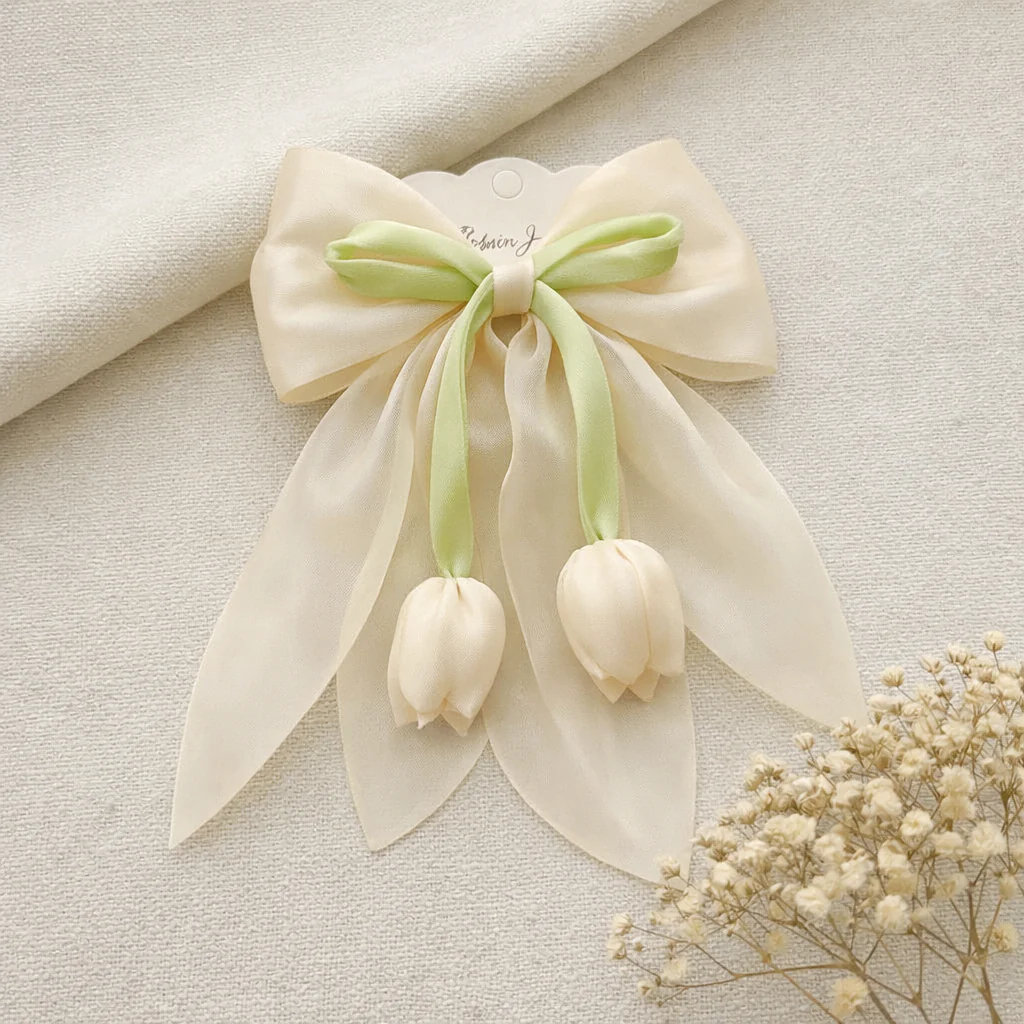 Pretty Tulip Hair Bow - Image 6