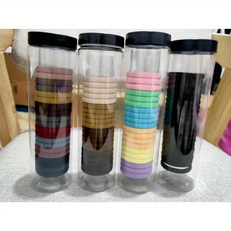 20pcs High Quality Stretchable Hair Ties Jar - Image 2