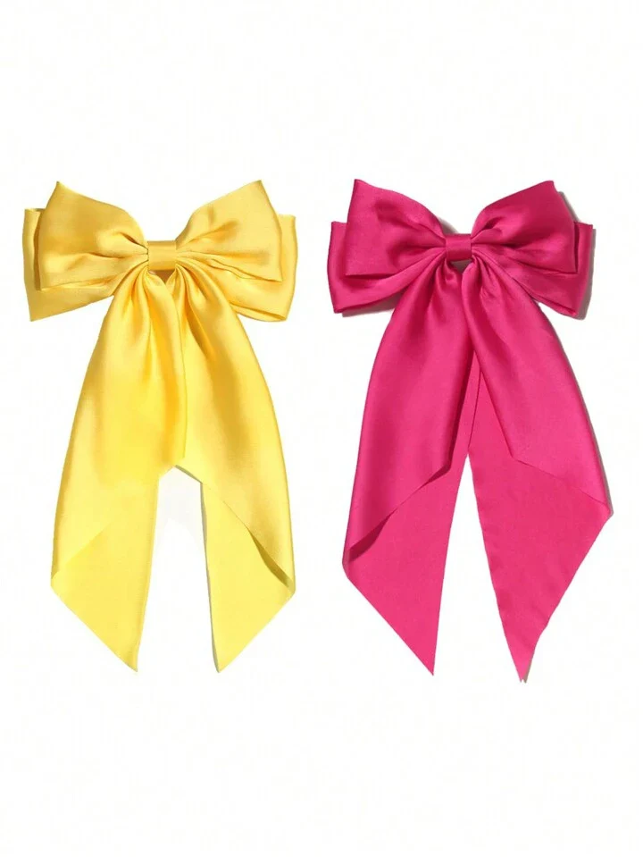 Set of 2 Silk Hair Bows (SELECT OPTION) - Image 10