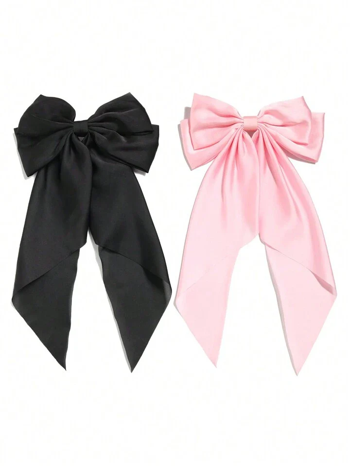 Set of 2 Silk Hair Bows (SELECT OPTION) - Image 5