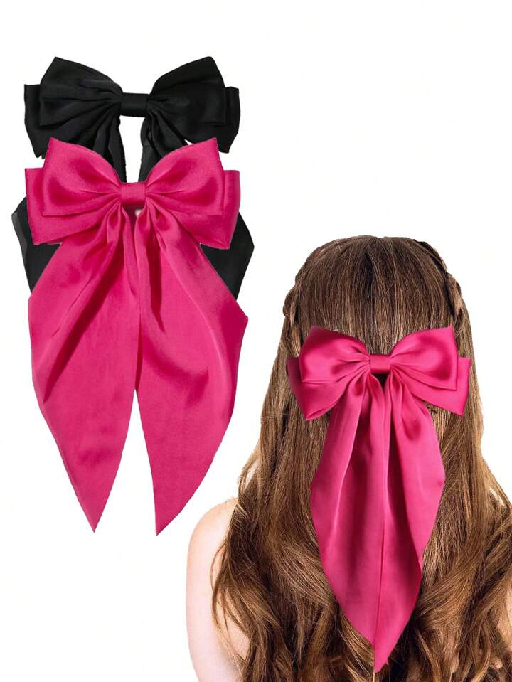 Set of 2 Silk Hair Bows (SELECT OPTION) - Image 8