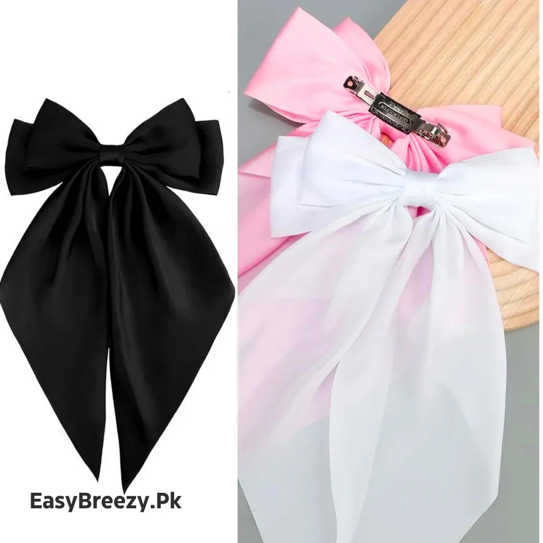 Long Tail Hair Bow Clip (SET OF 4) - Image 6