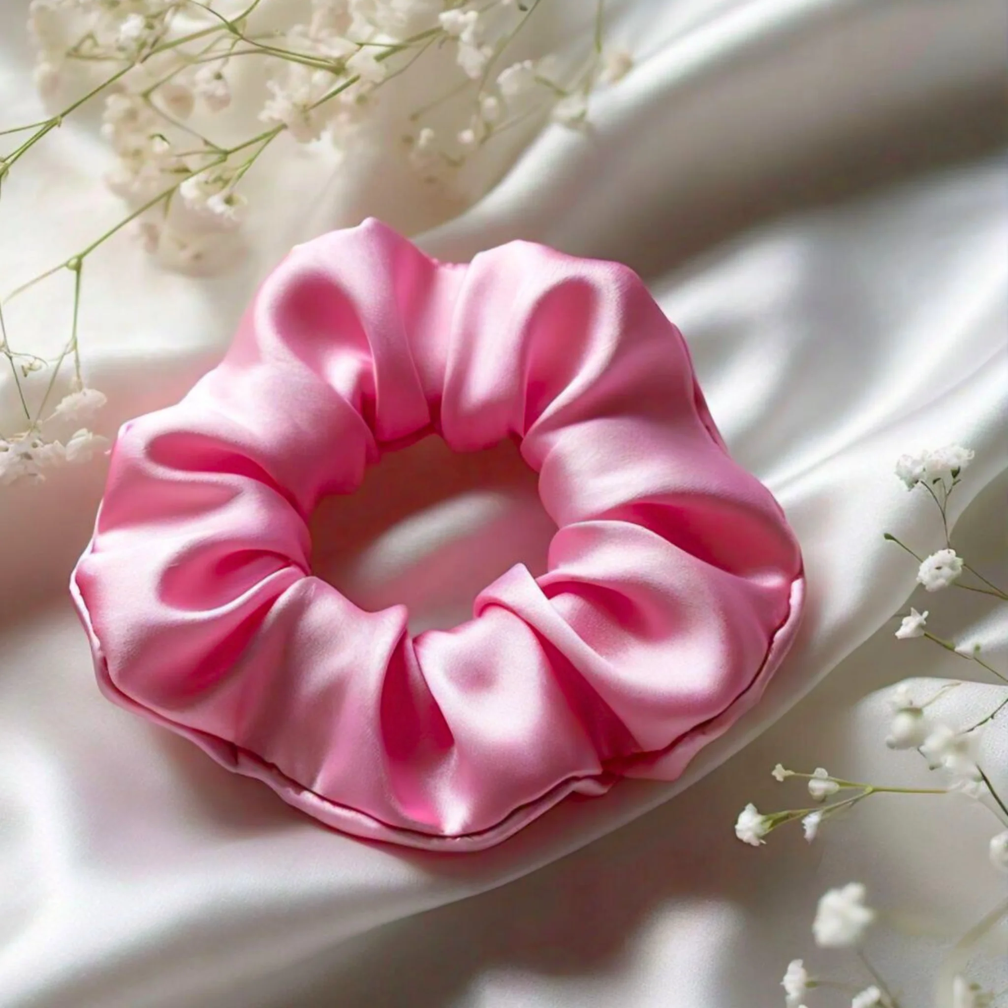 One Silk Scrunchie (Choose Color) - Image 3