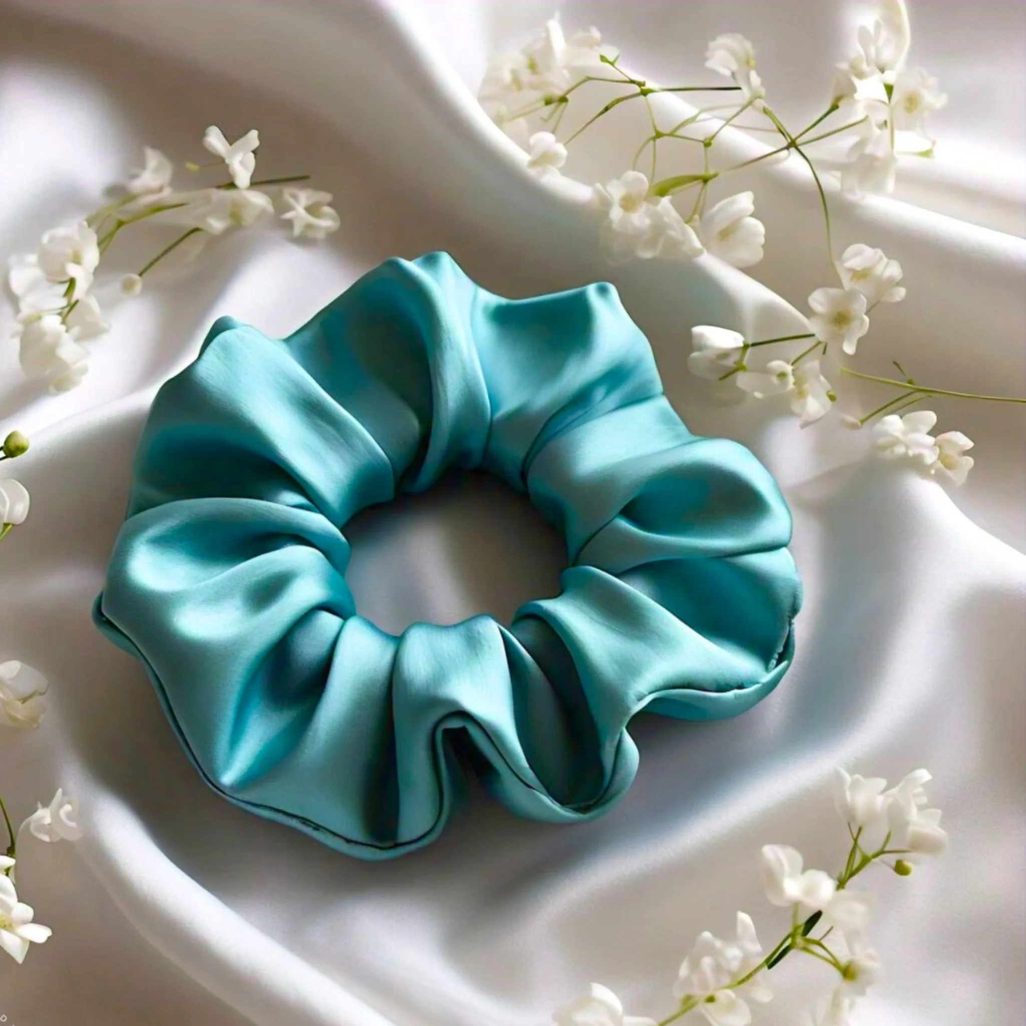One Silk Scrunchie (Choose Color) - Image 5