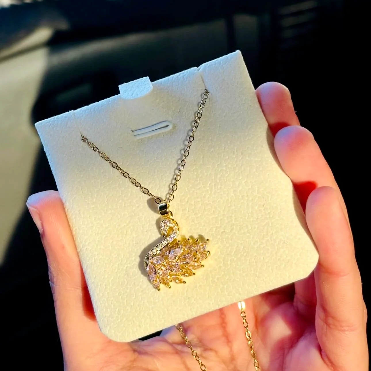 Swan Necklace (with box)